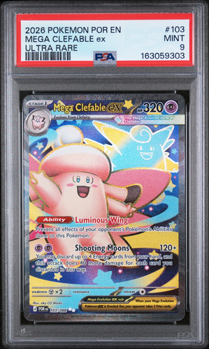 Mega Clefable ex graded PSA 9 for sale on eBay