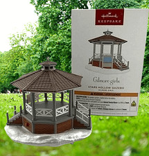 Hallmark 2025 Gilmore Girls Stars Hollow Gazebo Magic Sound Keepsake Ornamnt NIB
