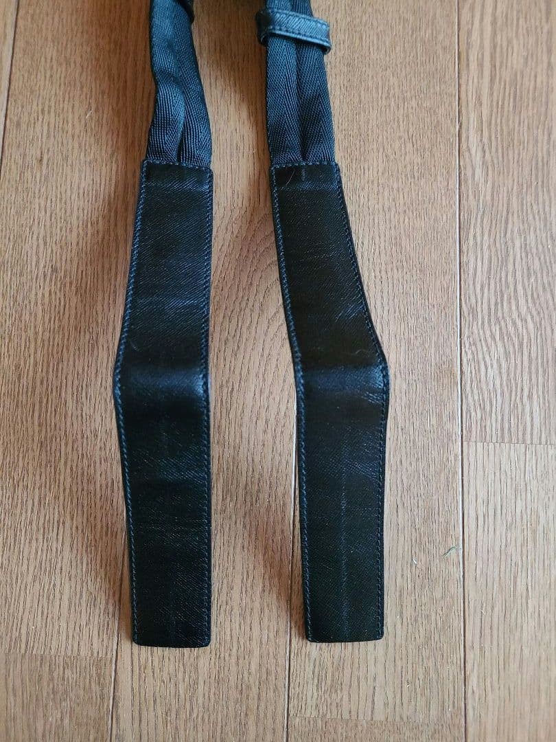 PRADA Black Nylon Shoulder Bag Triangle Logo Plate Black 10.2 x 9.6 x 2.8" Custo thumbnail 9