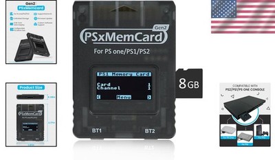 PSxMemCard 8GB MicroSD for PS2/PS1/PS One Console-= | eBay