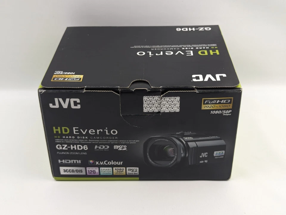 JVC Everio GZ-HD6 3CCD 120GB Hard Disk Drive HD Camcorder X.V. Colour New - Image 2 of 4