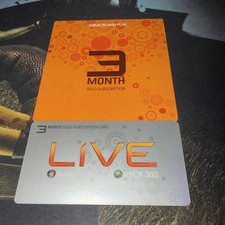 Microsoft Xbox Live Gold 3 Month Card for Xbox 360 & Games for Windows