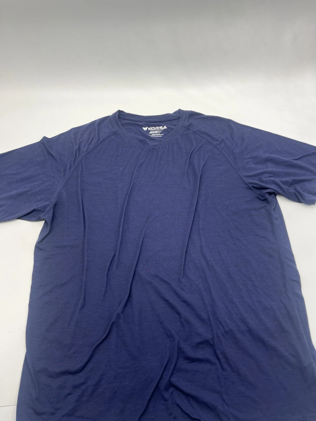 Korsa Roadrunner Sports T-Shirt Mens XL Blue Short Sleeve Activewear