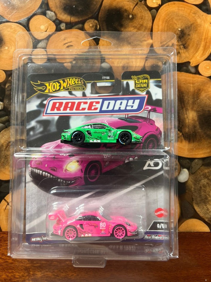 2024 Hot Wheels Premium Race Day Roxy Pink Porsche 911 GT3 R 0/5 Chase ...