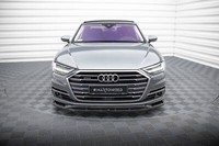 Front Ansatz FüR Audi A8 D5 Schwarz Hochglanz Spoilerlippe Spoilerschwert