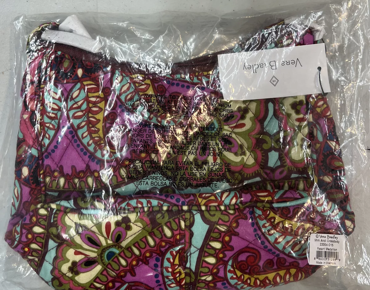 Vera Bradley Mini Andi Crossbody Shoulder Purse Resort Medallion NWT MSRP 58