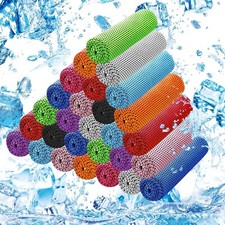 30 Pack Cooling Towels 40"x12" , Microfiber Neck  Face Towels for Gym, Yoga