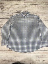 Peter Millar Crown Blue XL Shirt Mens Plaid Casual