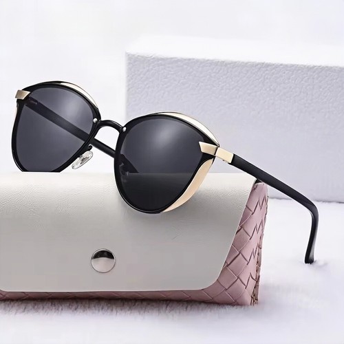 Vintage Retro Polarized Sunglasses Women's Cat Eye Ladies Large Mirrored UV400 - Picture 17 of 32