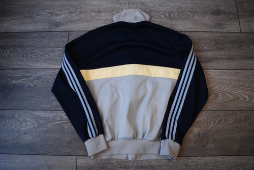 ADIDAS VINTAGE TRACKTOP VENTEX JACKET 1970S RETRO SIZE 174 TREFOIL FULL ZIP GRAY - Picture 9 of 10