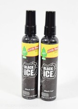 2 Spray Bottles of Little Trees Air Freshener BLACK ICE 3.5 fl oz