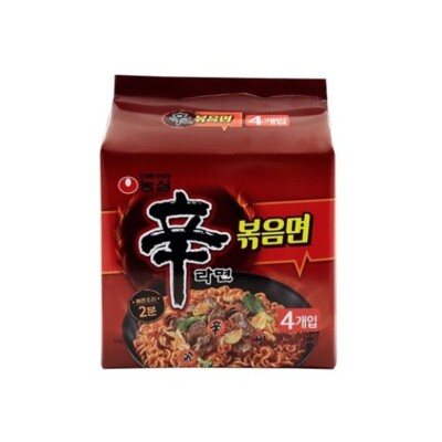 NONGSIM NEW ShinRamen Stir-fried Noodles 131g x 4ea Hot Spicy Noodle Korea Food