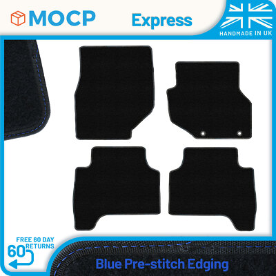 Express with Blue Pre-Stitch Trim Car Mats to fit Hyundai Terracan MK1 2000-2003