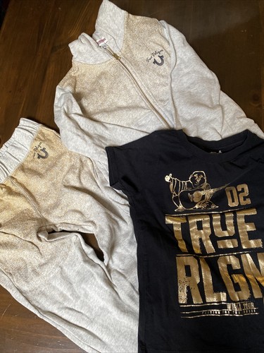 True Religion Girls 3 piece sweatsuit 