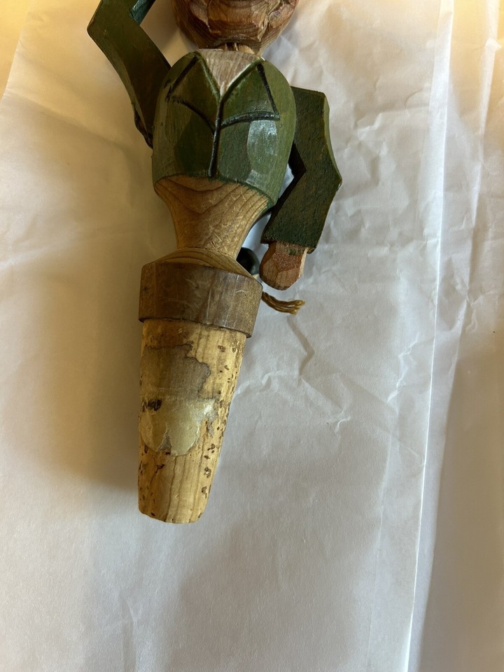 ANRI Vintage Italian Hat Tipper Hand Carved Bottle Stopper eBay