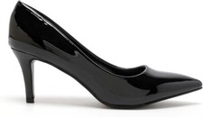 Women’s Low Heel Court Shoes Elegant Pointed Toe Mid Heel Pumps for Office  Work