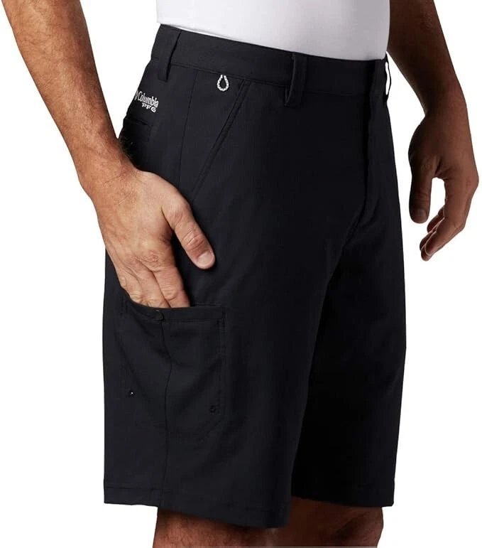 NEW Men's Columbia Tamiami Black Shorts Size 30 w/ 8" Inseam MSRP $50