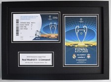 Biglietto partita foto Champions League 2018 display programma calcio Real Madrid