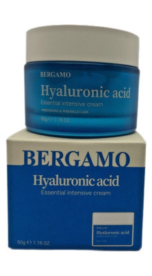 Bergamo Essential Intensive Hyaluronic Acid Cream 1.76oz, New In Box, Korea