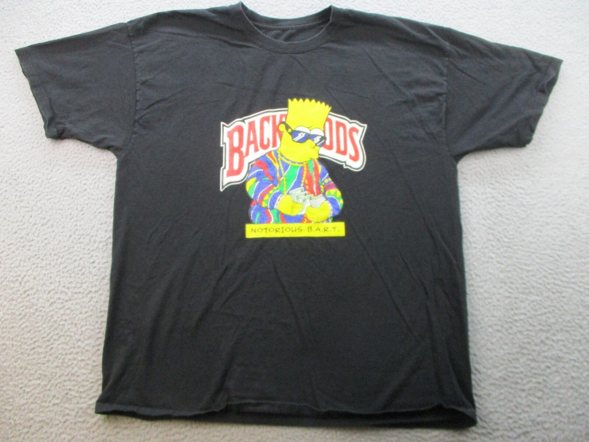 Backwoods Notorious Biggie Shirt 2XL Bart Simpson 90's