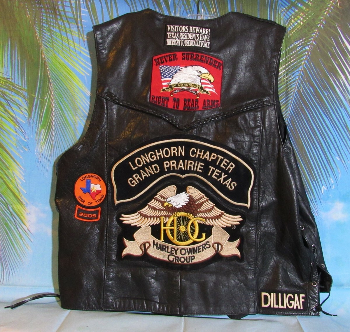 Leather Gallery Harley Davidson Vest Size 48 This Vest has 8