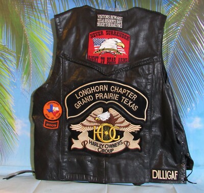 Leather Gallery Harley Davidson Vest Size 48 This Vest has 8