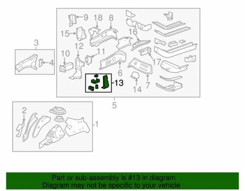 Soporte de suspensión delantera del lado del conductor genuino GM 2010-2016 Cadillac SRX 23243279 Foto 2 de 2
