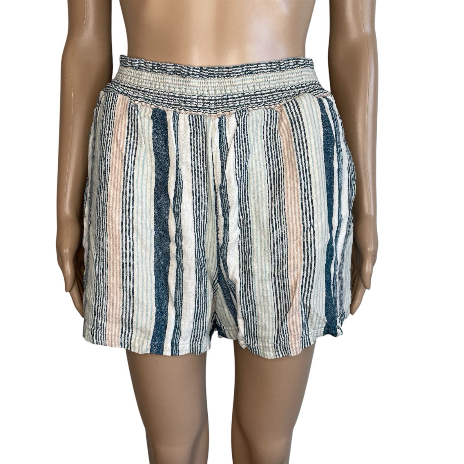 Universal Thread Multicolored Striped High Waiste… - image 1