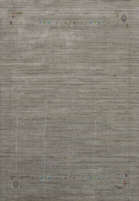 Tribal High-quality Hand-woven Wool Rug Durable Gabbeh Rug 9x12 for Living Room