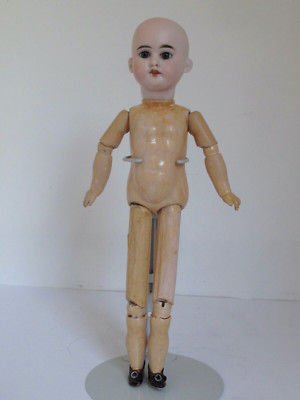 Antique 1894 Armand Marseille Bisque & Comp Body Stick Leg Doll 15''