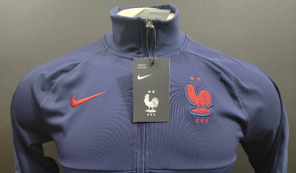 Nike FFF France I96 Jacket 20/21, Navy/Red, Size S | eBay