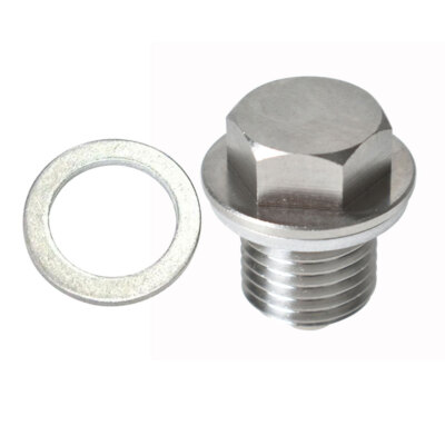 #ad #ad Oil Drain Plug w NEODYMIUM Magnet M14 x 1.5 MM Image Universal Stainless Steel $9.24