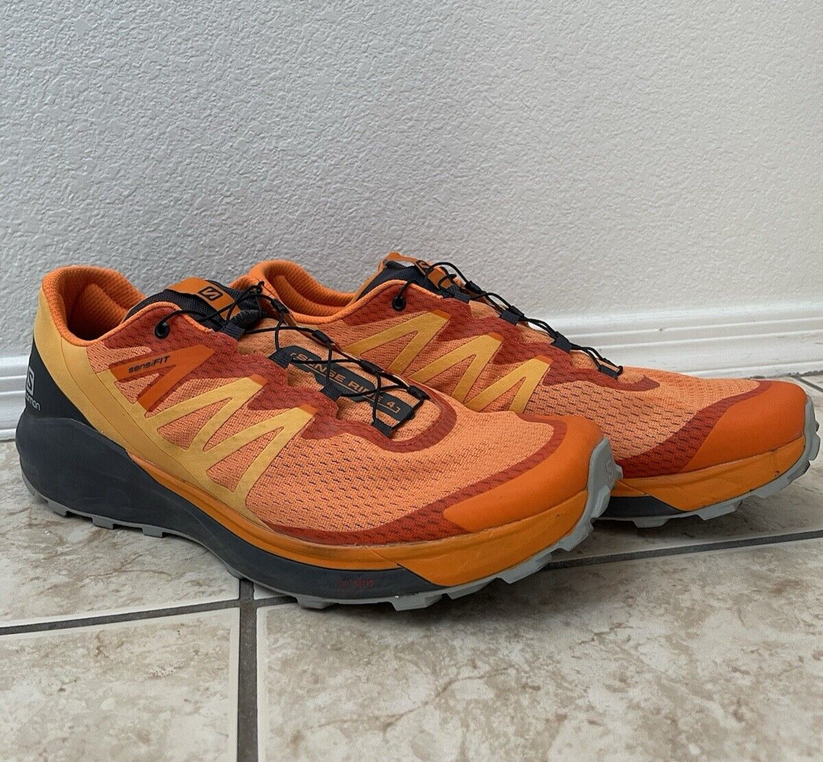 Salomon Sense Ride 4 Trail scarpe da corsa arancioni da uomo 14 sneakers sportive da corsa statunitensi