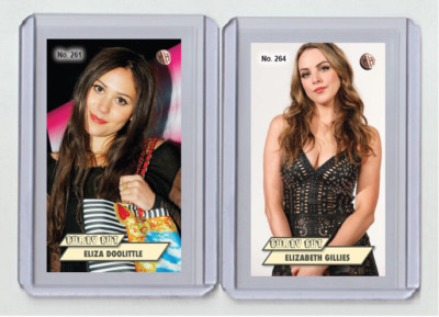 Elizabeth Gillies rare MH Curly Cut #'d x/3 Tobacco card no. 264