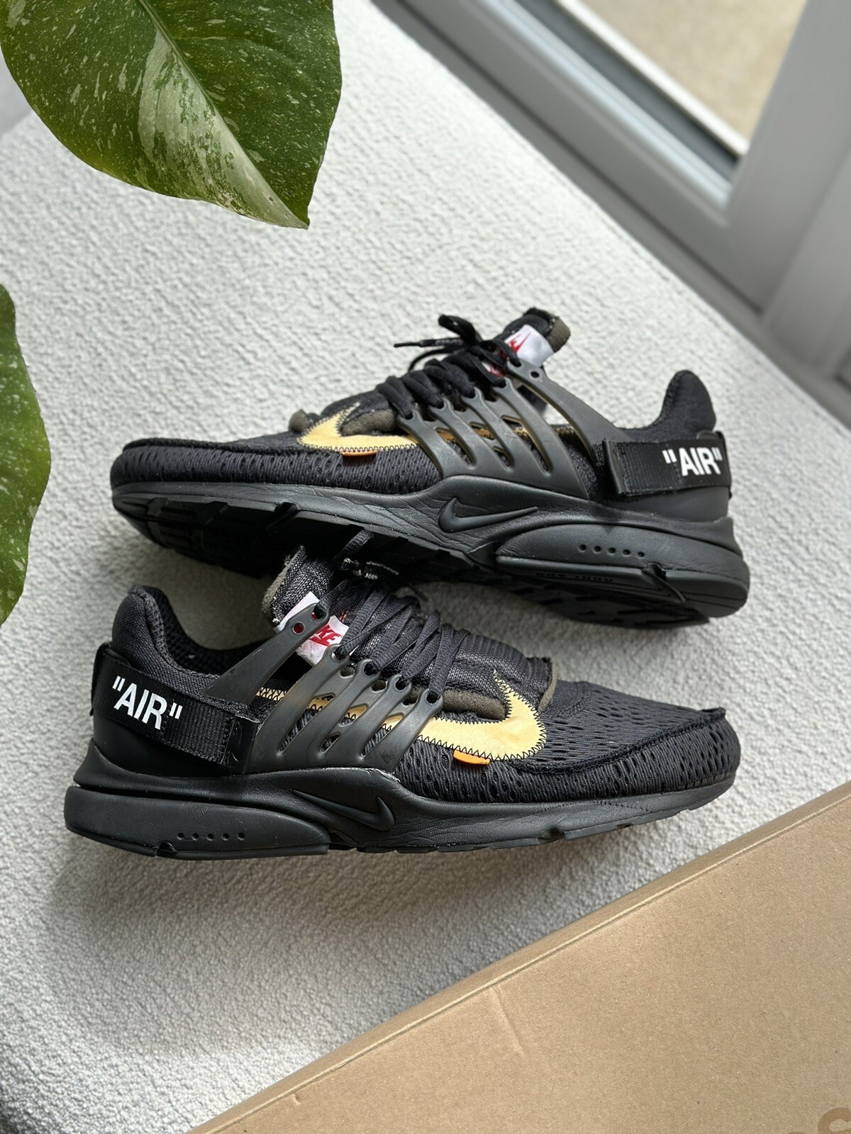 OFF WHITE X NIKE Nike Air Presto x bianco sporco ""Nero"" UK11 US12 BUONE CONDIZIONI con lotto scatola