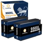 2PK Black Ink For HP 950XL OfficeJet Pro 8100 8600 8610 8615 8620 8630 8660 8640