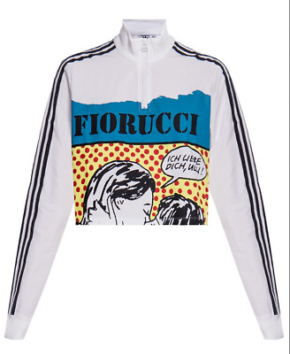 Foster parents Fictitious beetle Fiorucci x adidas Women Cropped Jacket White FL4154 | eBay