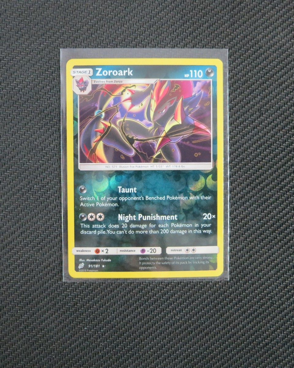 1X Zoroark 91/181 REVERSE HOLO RARE Team Up Pokemon TCG Card NM | eBay