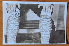 Bernard Kobel Traditional Tattoo Photo B&W Vintage Tattooed Man Owen Jensen Legs