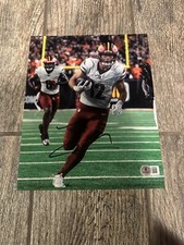 LUKE MCCAFFREY SIGNED WASHINGTON COMMANDERS 8X10 PHOTO AUTOGRAPHED BAS COA