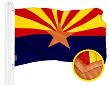 G128 Arizona State Flag 3x5 Ft Embroidered 300D Polyester