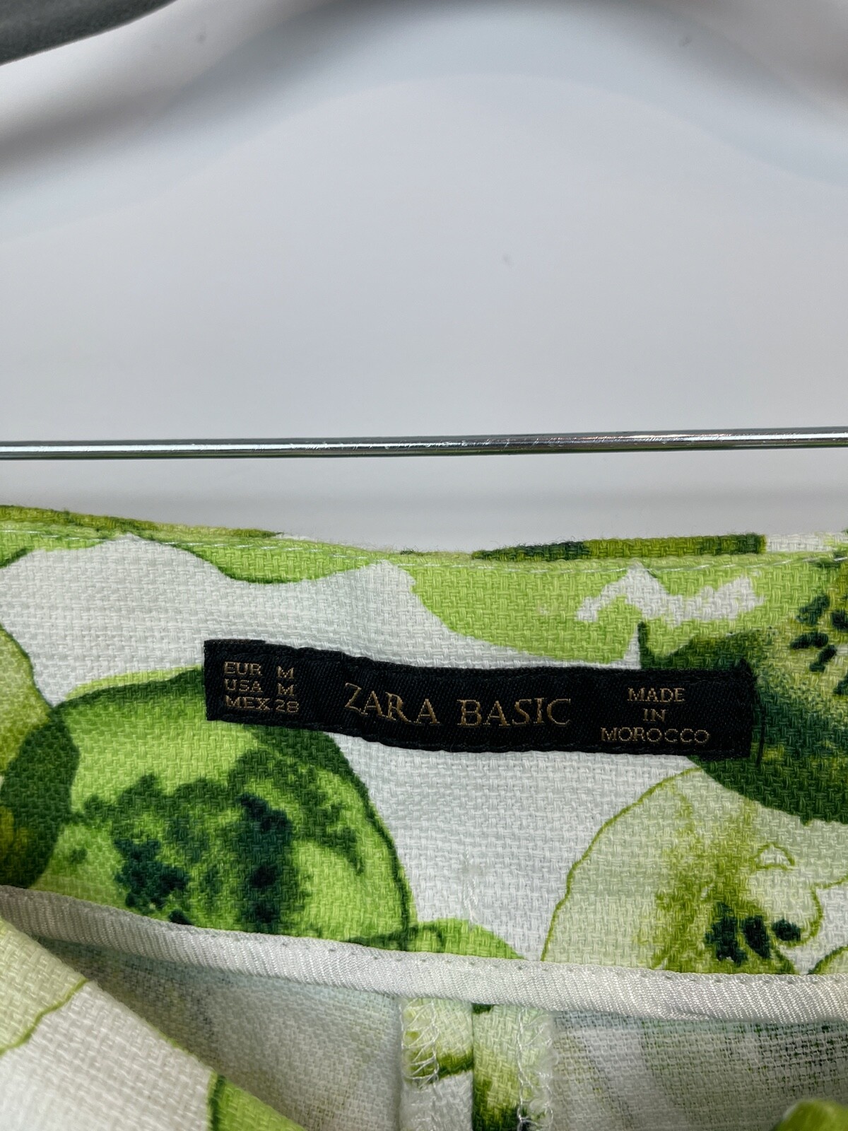 Zara Basic Women's Kiwi Fruit Pattern Stretch Str… - image 6