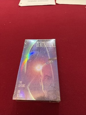 Star Trek Generations VHS Sealed Sci-Fi Movie Kirk Picard Shatner Stewart NEW