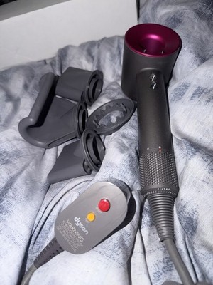 Dyson Supersonic  Hair Dryer Iron/Fuchsia With 4 Attachments