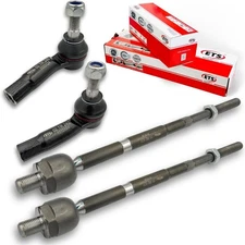 ETS 4Pc Inner Outer Tie Rod Kit EV400 ES3524 ES3525 Fits 98-10 Beetle Golf Jetta