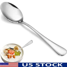 16 Stainless Steel Teaspoons Set Durable Kitchen Flatware Home & Party New
