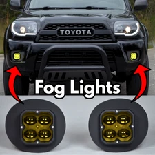 Toyota 4Runner Pod Fog Lights Yellow (2006-2009)