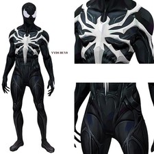 Rivals Venom Spider-Man Cosplay Jumpsuit Costume Superhero Suit Halloween Party