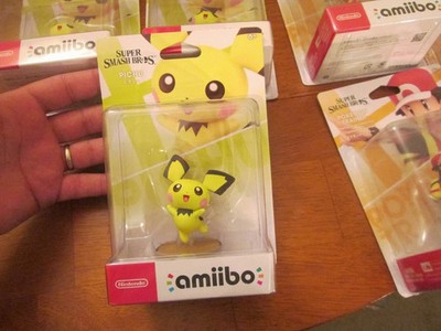 PICHU AMIIBO SERIES POKEMON SUPER SMASH BROS NINTENDO SWITCH 3DS WII U NEW US