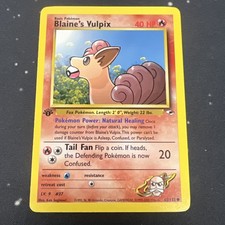 Blaine's Vulpix 1st Edition 65/132 NM Gym Heroes Regular Pokémon TCG Near Mint on eBay